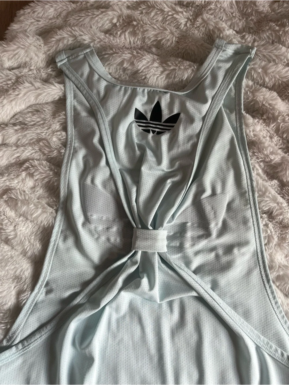 adidas Mint Green mesh back less tank